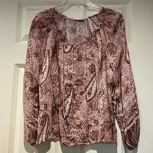 Lightweight peasant style blouse